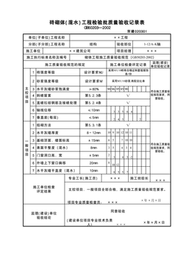 砖砌体(混水)工程检验批