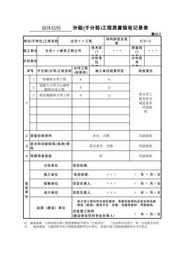 表D-3砌体结构