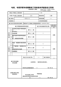 室内电线导管电缆导管和线槽敷设工程检验批