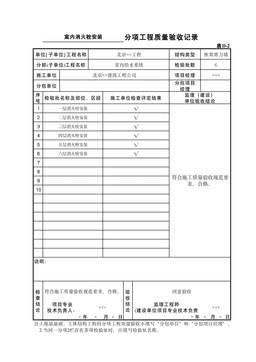 表D-2室内消火栓安装