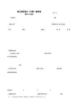 B2-2_施工组织设计(方案)报审表