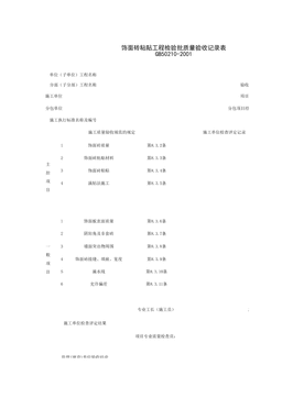 030602_饰面砖粘贴工程检验批质量验收记录表